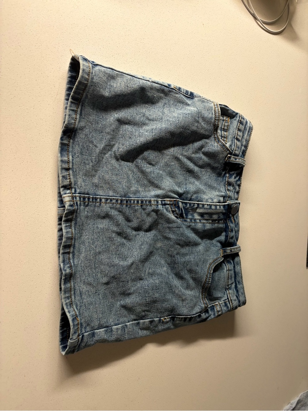 SHEIN Light Blue Denim Skirt